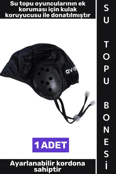 #SuTopuBone Klora Dayanıklı Çok Şık Kadın Erkek Ayarlanabilir Kordonlu Kulak Korumalı Su Topu Bonesi ürün görseli 1