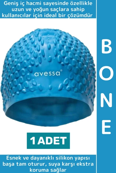 #Bone Su Sızdırmaz Esnek Yumuşak Silikon Havuz Deniz Yüzme Kulağa Su Geçirmez Büyük Beden Saç Bonesi ürün görseli 1