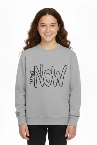 Kız Çocuk Baskılı Sweatshirt BGL-ST05267 ürün görseli 1
