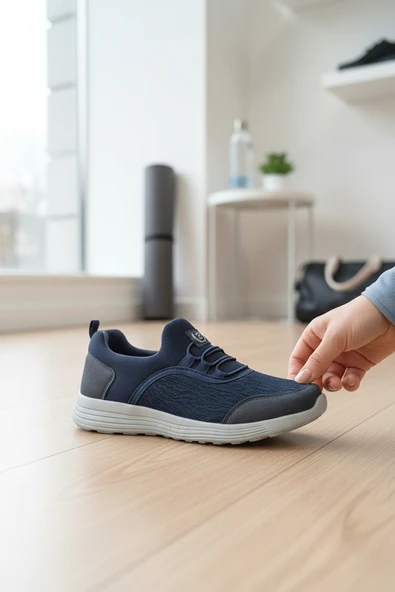 Enoch Kadın Esnek Tabanlı Günlük Spor Ayakkabı Slip-On Yürüyüş Sneaker ürün görseli 1