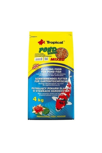 Tropical Pond Sticks Mixed 50Lt/4Kg Skt: 04/2027 ürün görseli 1