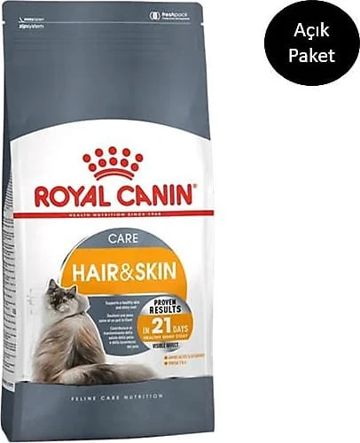 Royal Canin Hair & Skin 4 kg Yetişkin Kedi Maması - Açık Paket ürün görseli 1