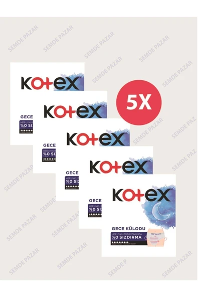 Kotex Regl Gece Külodu 2'li (5 paket) ürün görseli 1