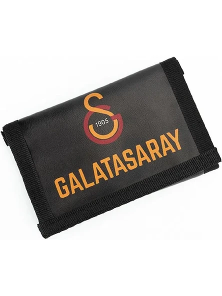 Galatasaray Lisanslı Siyah Logolu Suni Deri Cüzdan ürün görseli 1