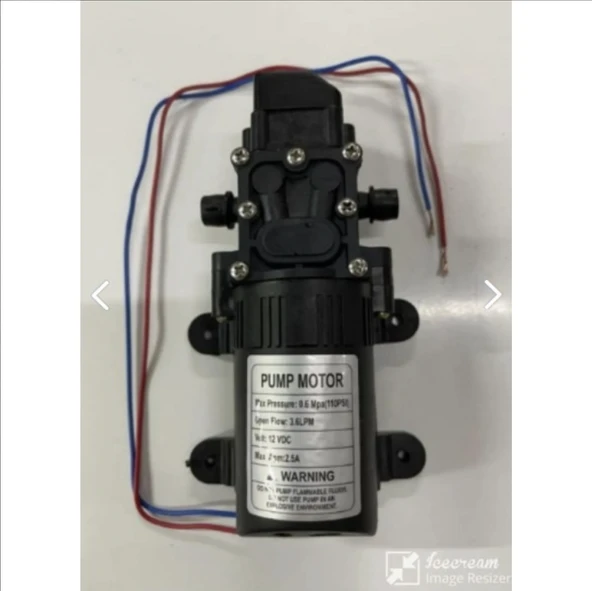 YEDEK PARÇA Akülü İlaçlama Su Aktarma ve İlaçlama Motoru Pompası 12 Volt ürün görseli 1