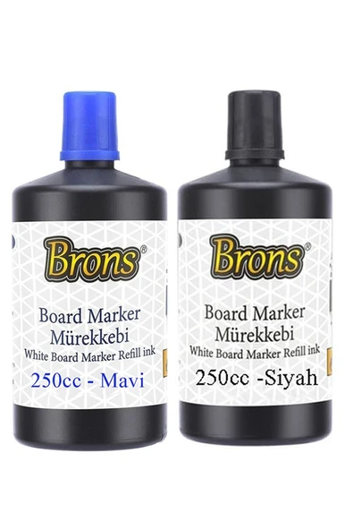 Mavi Siyah Yazı Tahta Kalem Mürekkebi 250ml 1 Adet Brons Tahta Kalemi Mürekkebi Kolay Silinebilir 250gr Okul Sınıf ürün görseli 1