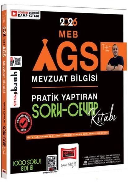 2026 MEB AGS Mevzuat Bilgisi Pratik Yaptıran Soru Cevap Kitabı Yargı Yayınları ürün görseli 1