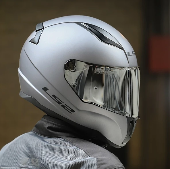 LS2 Rapıd 2 Mat Tıtanıum Full Face Motosiklet Kaskı Gri Camlı ürün görseli 1