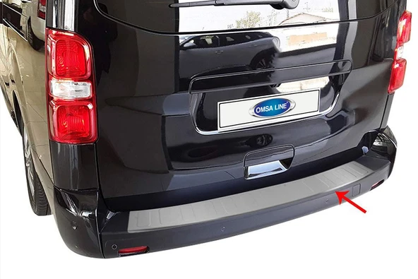 OMSA Toyota Proace Verso Krom Arka Tampon Eşiği Taşlı 2016 ve Sonrası ürün görseli 1