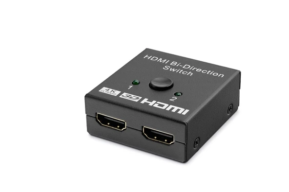 Hdmi Switch Bi-Direction 2 In 1 Out - Siyah HDX1296 ürün görseli 1