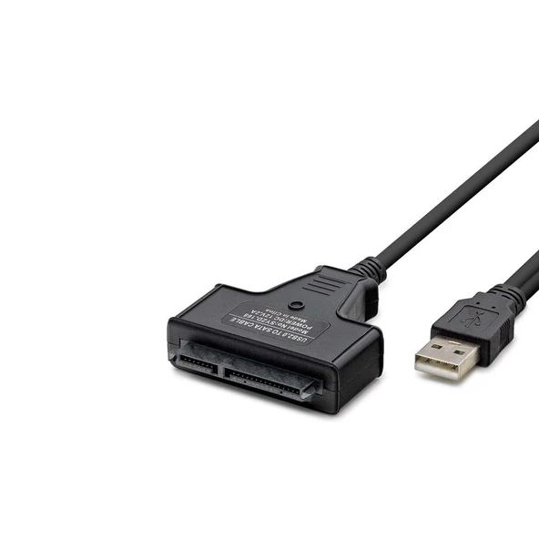 Usb To Sata Kablo 2.5 Güç Girişli 38Cm Siyah HDX7516 ürün görseli 1