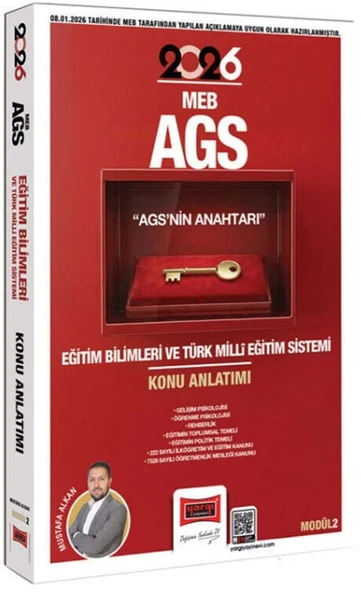 2026 MEB AGS Anahtarı Eğitim Bilimleri ve Türk Milli Eğitim Sistemi Konu Anlatımı Modül 2 Yargı ürün görseli 1