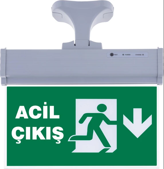 SG071-A3 Çift Yönlü Acil Yönlendirme Armatürü (Askı Aparatlı) Acil Çıkış Aşağı ürün görseli 1
