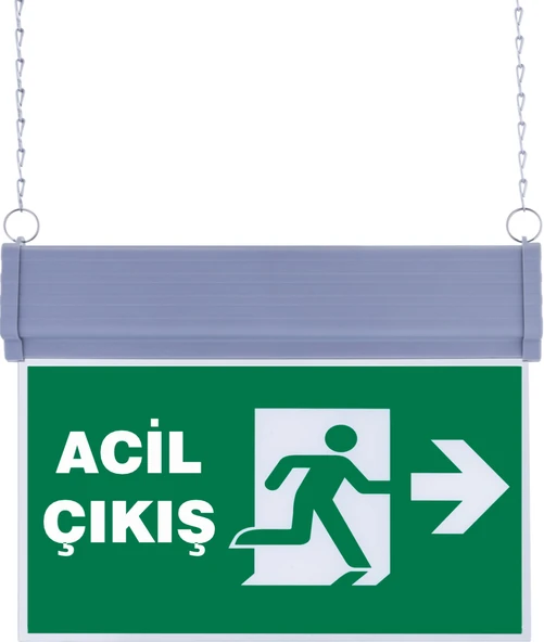 SG051-S3 Çift Yönlü Acil Yönlendirme Armatürü (Zincirli) Acil Çıkış Sağ-Sol ürün görseli 1