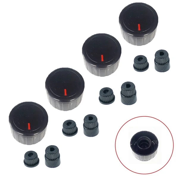 Qcooker İle Uyumlu Düğme 4 lü Takımı Ankastre Set Üstü Ocak Düğmesi ürün görseli 1