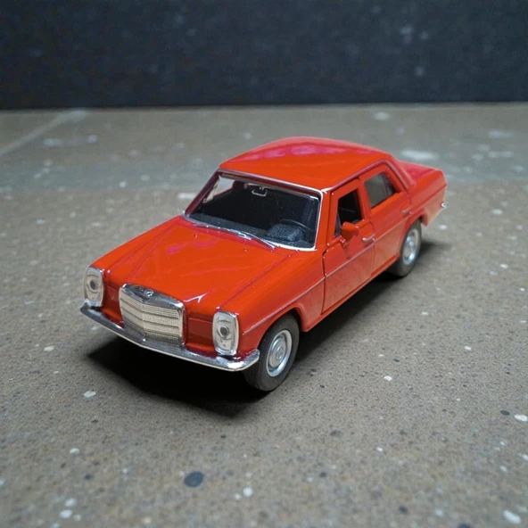Kırmızı Mercedes Benz 220 Diecast Çek Bırak Model Araba ürün görseli 1