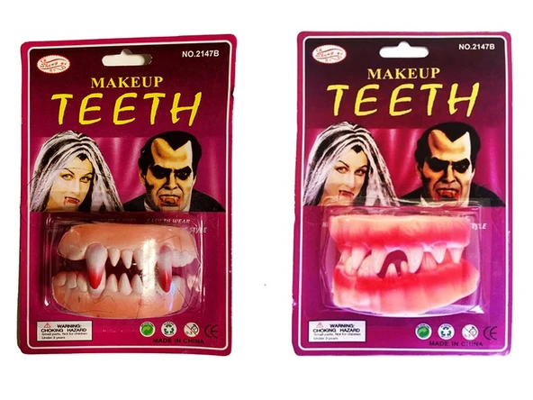 Takma Vampir Dişi 2 Adet vampir ve seyrek model ürün görseli 1