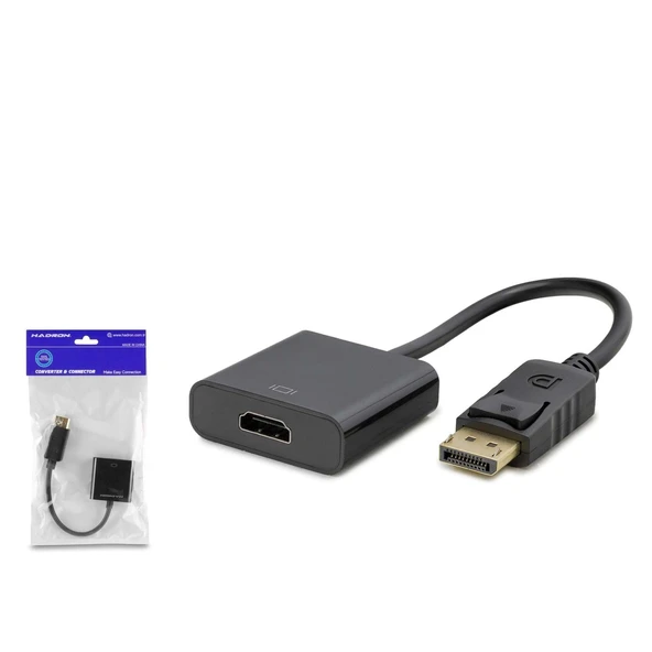 Hadron Hdx7767 Display To Hdmi F Çevirici 4K 30Hz Siyah ürün görseli 1
