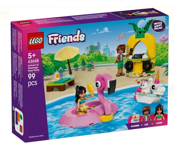 Lego Friends Tek Boynuzlu At ve Flamingo Havuz Partisi 42658 ürün görseli 1