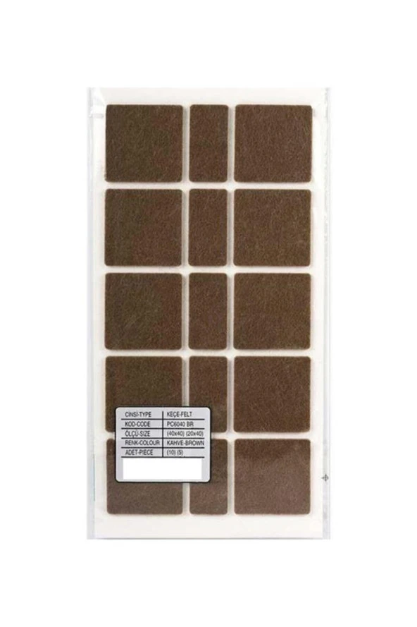 Masa - Sandalye Altı Keçe 40*40mm ürün görseli 1