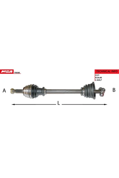 MGA AKS KOMPLE SOL ABSSIZ INCE FREEZE CLIO II KANGOO SYMBOL 1.4 E7J 7KJ 1.5 K9K 1.9-MGA 70500-7700110484 ürün görseli 1
