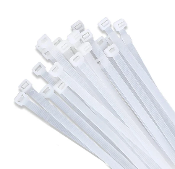 30 cm Klips Kablo Bağı, Kablo Düzenleyici, Beyaz ürün görseli 1