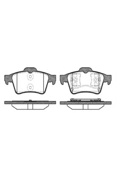 MGA Arka Fren Dısk Balata ( Ford : Connect 02- ) ( Nıssan: Prımera-p12 03 - Renault: Laguna )-55138 ürün görseli 1