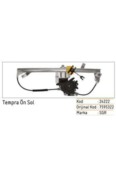 sgr 24222 Cam Krikosu Ön Sol Tempra Tipo Motorlu ürün görseli 1