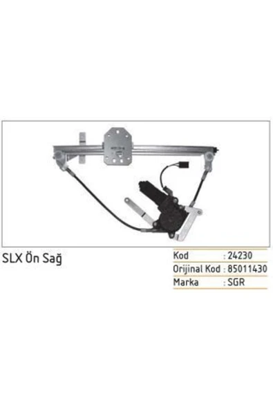 sgr 24230 Cam Krikosu Ön Sağ Doğan Kartal Şahin Slx Motorlu ürün görseli 1