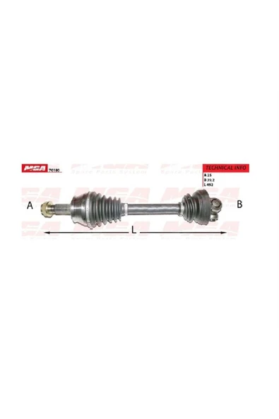 MGA Aks Sol ( Fıat : Doblo 1.3jtd 10 -- )-70180 51810626 ürün görseli 1