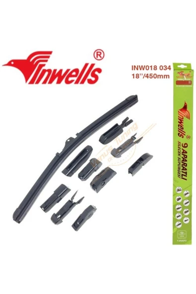Inwells 9 Aparatlı Muz Silecek 450 Mm ürün görseli 1