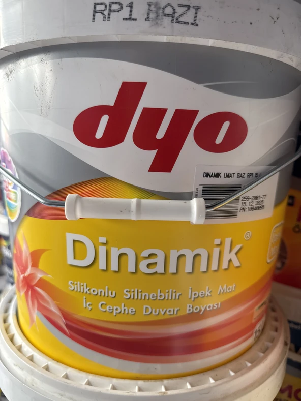 Dyo Dinamik Silikonlu Silinebilir İpek Mat iç Cephe  Boyası 15 Lt. Yeni Beliz ürün görseli 1