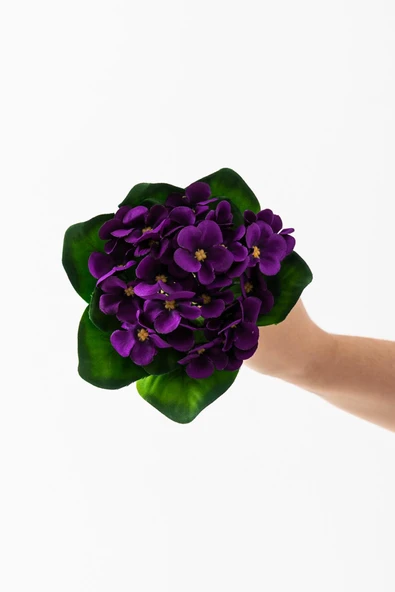 Yapay Menekşe Çiçeği 15 Cm Tek Dal - Resim 6