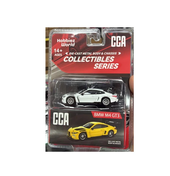 CCA Collectibles Series BMW M4 GT3 Sarı 1/64 Model Araba ürün görseli 1