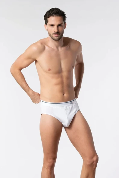 Tutku Elit Erkek Likralı İnce Bel Kemerli Slip Külot 6'lı Paket ELT1351 ürün görseli 1