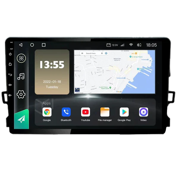 Drivetec Toyota Auris 2015-2018 Android 3 Gb Ram + 32 Gb Rom Carplay Multimedya ürün görseli 1