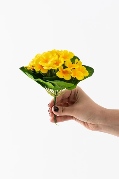 Yapay Menekşe Çiçeği 15 Cm Tek Dal - Resim 11