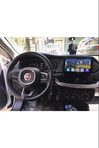 AUDİOLİNE  Fiat Egea Android  8 GB Ram + 128 GB Rom Carplay Multimedya + GERİ GÖRÜŞ KAMERASI HEDİYE ürün görseli 1