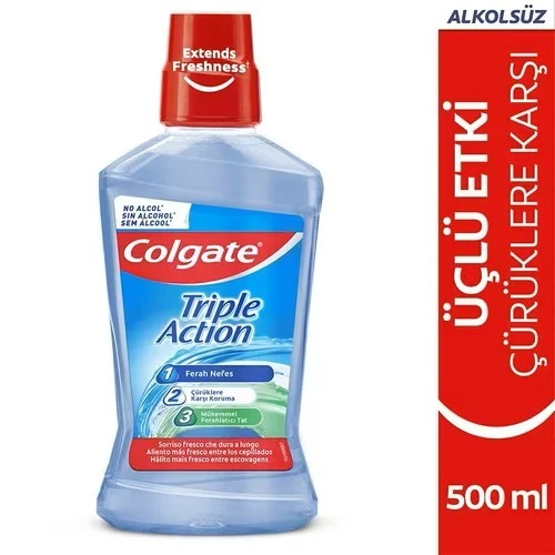 Colgate Üçlü Etki Ağız Bakım Suyu 500 ml ürün görseli 1