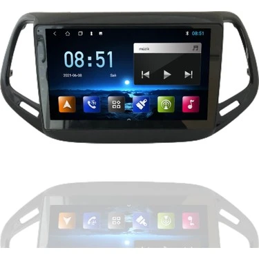 EUROTEC Jeep Compass 2017-2020 Android 3 Gb + 32 Gb Rom Carplay Multimedya ürün görseli 1