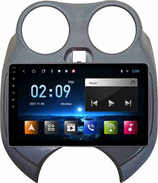 Drivetec Nissan Micra 2011-2013 Android 8 GB Ram + 128 GB Rom Carplay Multimedya + GERİ GÖRÜŞ KAMERASI HEDİYE ürün görseli 1