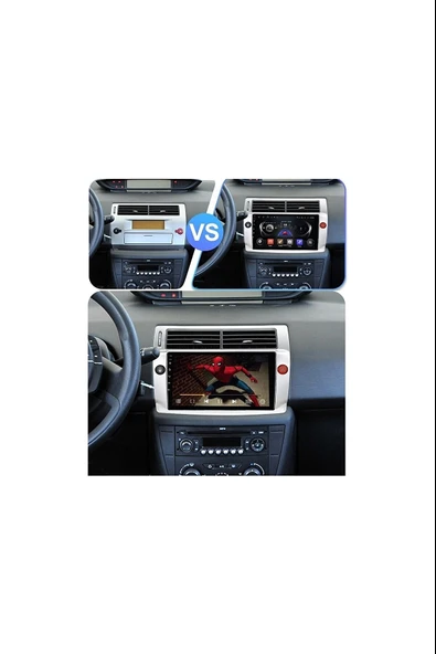 SSL Citroen C4 Old 2005-2012  Android 2 Gb + 32 Gb Carplay Multimedya - Resim 2