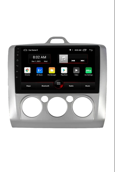 SSL Ford Focus 2 Manuel Klima 2004-2011 Android 2 Gb + 32 Gb Rom Carplay Multimedya - Resim 2