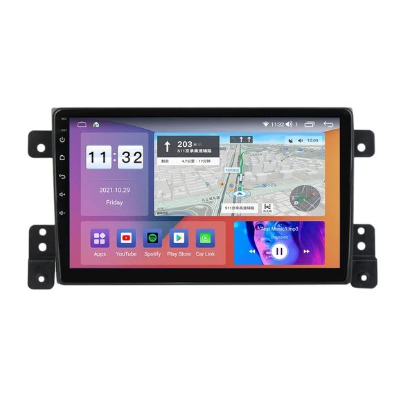 AUDİOLİNE Suzuki Grand Vitara 2005-2015 Android 8 GB Ram + 128 GB Rom Carplay Multimedya + GERİ GÖRÜŞ KAMERASI HEDİYE ürün görseli 1