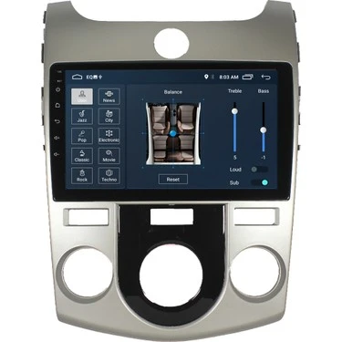 SSL Kia Cerato Manuel Klima 2008-2012 Android 3 Gb + 32 Gb Rom Carplay Multimedya ürün görseli 1