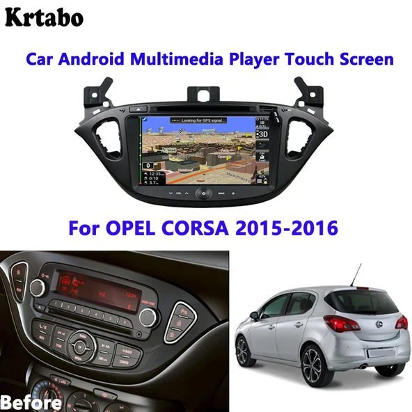 EUROTEC Opel Corsa E Android 3 Gb + 32 Gb Rom Carplay Multimedya - Resim 3