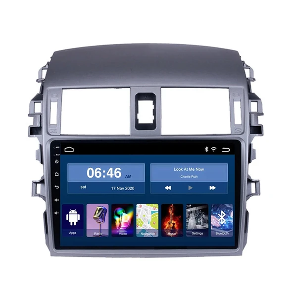 Audioline Toyota Corolla 2007-2013 Android 2 Gb Ram + 32 Gb Rom Carplay Multimedya ürün görseli 1