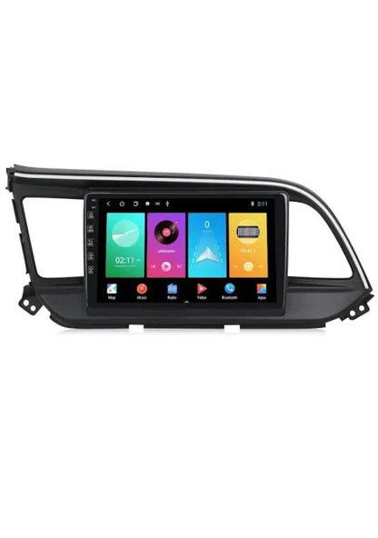 EUROTEC Hyundai Elentra 2018-2020 Android 4 Gb + 64 GB Rom Carplay Multimedya + GERİ GÖRÜŞ KAMERASI HEDİYE ürün görseli 1