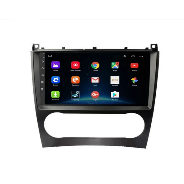 EUROTEC Mercedes C Class W203 Android 4 Gb Ram + 64 GB Rom Carplay Multimedya + GERİ GÖRÜŞ KAMERASI HEDİYE ürün görseli 1