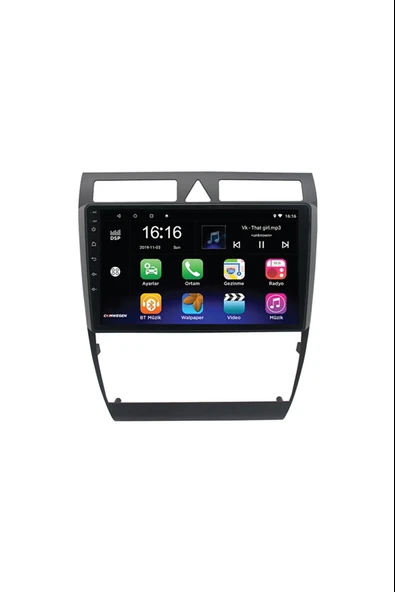 SSL Audi A6 Uyumlu Android 2 GB Ram + 32 GB Rom Rom Carplay Multimedya Navigasyon ürün görseli 1